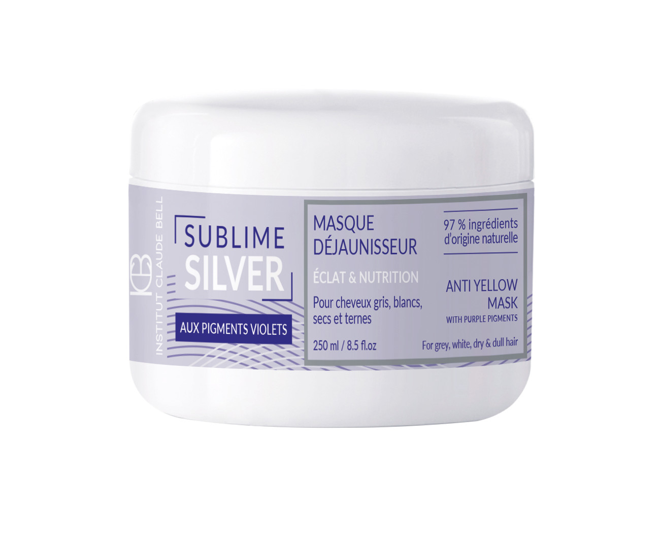 Masque déjaunisseur éclat Sublime Silver pour sublimer votre blond à la maison