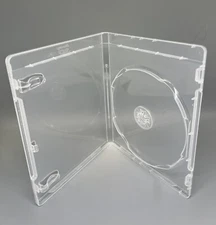 5 PCS 12MM BLU-RAY SINGLE DVD CASE W/BLU-RAY & 3D LOGO, SUPER CLEAR, PS1201-3D