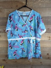 UA Scrubs Top Christmas Penguins Size XL