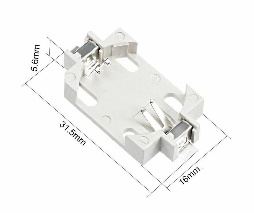 Thumbnail - Knopfzellen Batteriehalter Für Cr / Lir 1220 Weiß Qualitätsprodukt