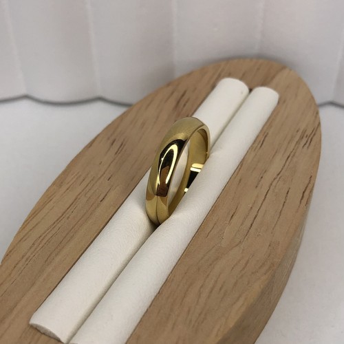 Kopen Australia | Gold Plated Travel Wedding Band Ring Size N / 6 3/4 Waterproof - Picture 2 of 8