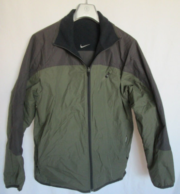 NIKE The Athletic Dept. Men's Gray Green Reversible Full Zip Jacket Size L