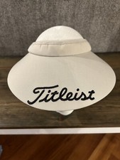 Vintage Titleist Golf Visor Beige Adjustable Adult USA Made Texace NEW OLD STOCK