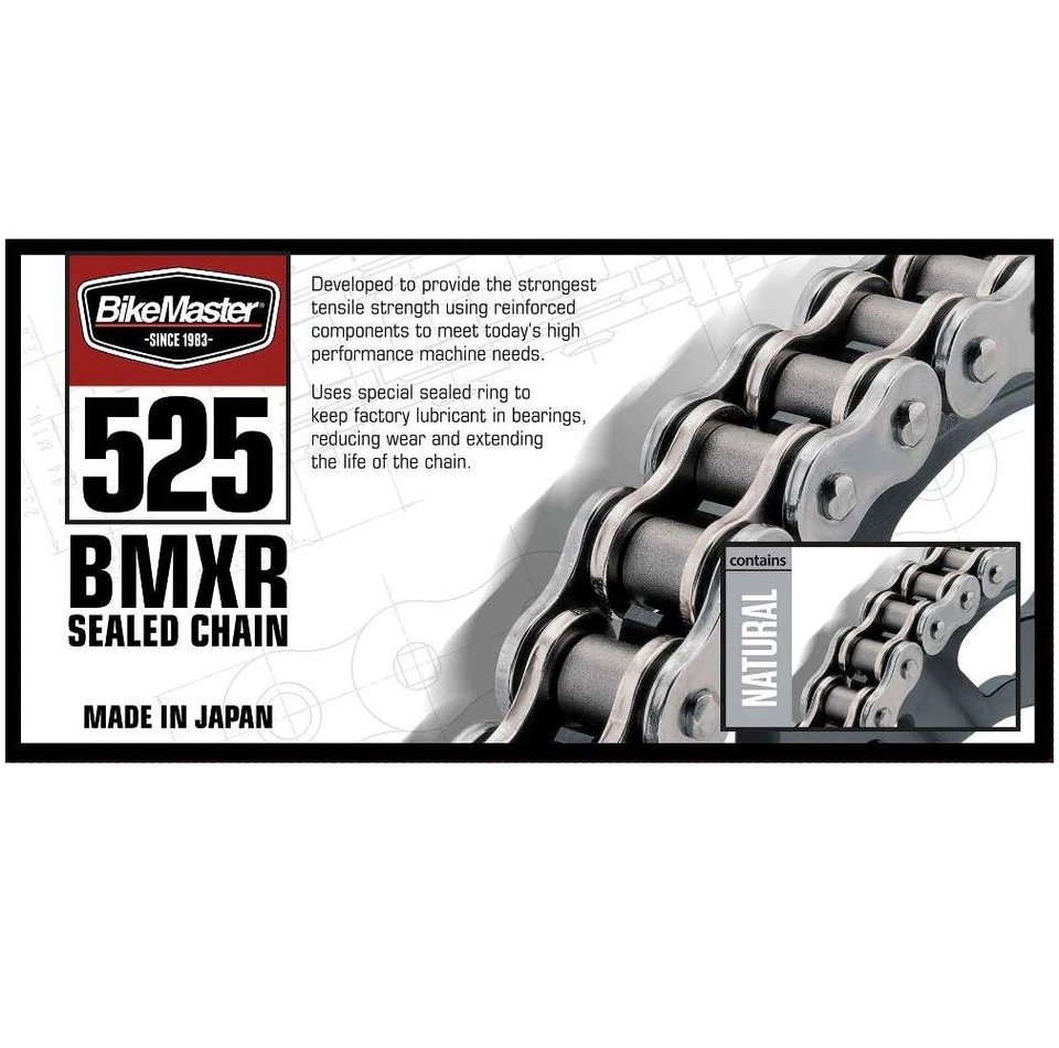 Kit de roda dentada 525 BMXR corrente natural, dianteira e traseira para YAMAHA YZF-R6 2006-2016 - Imagem 4 de 4