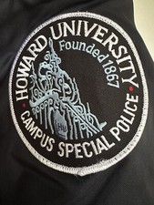 Vintage Howard University Campus Special Police Washington DC Patch & 4 Buttons