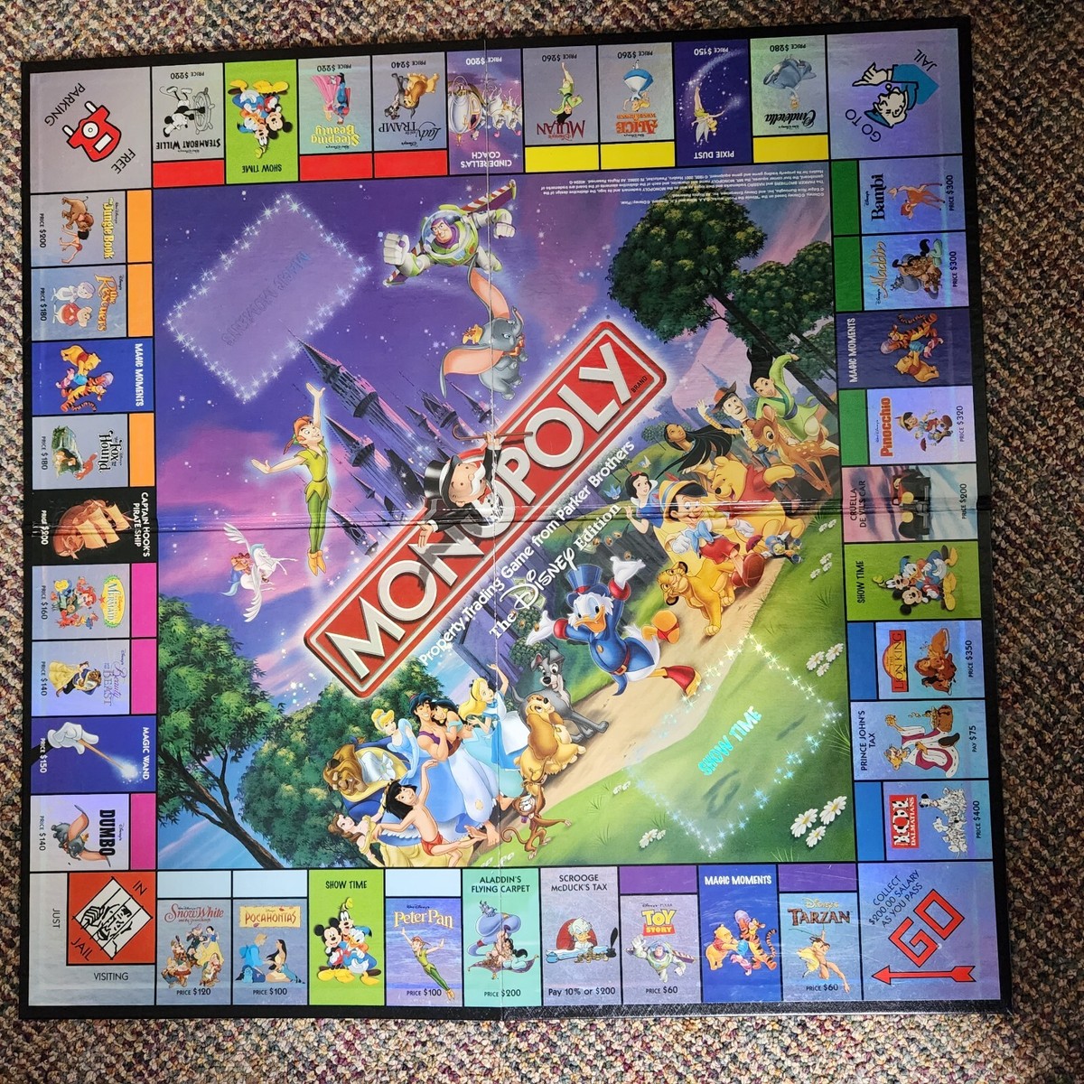 Monopoly The Disney Edition Board Game Hasbro Collectible