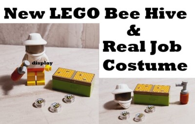 New LEGO Bee Keeper Gear Double Hive Swarm Smoker Can Net Hat Lot of 6 Parts