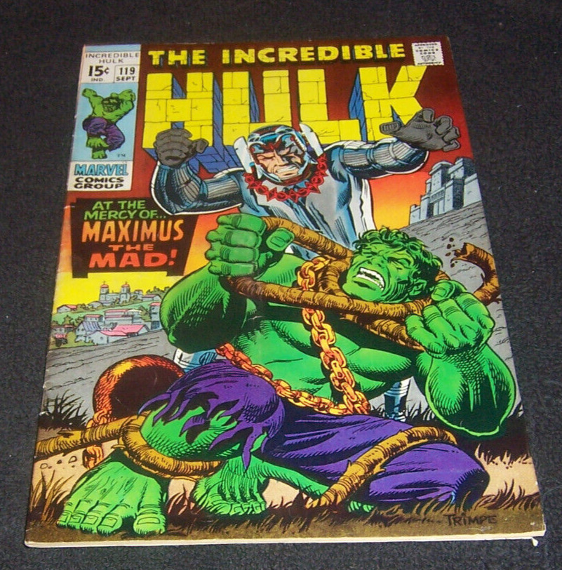 Incredible HULK #119 -1969- Maximus The Mad - The Evil Inhumans - VF
