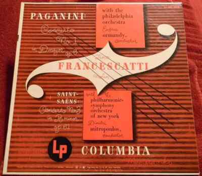 LP Paganini Concerto No.1 In D Major, Op. 6 + Concerto No. 3 In B Minor, Op. 61