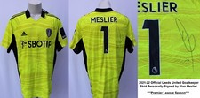 2021-22 Leeds United GK 3rd Shirt Signed by Illan Meslier No.1 + COA (24418)