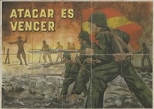 1414 ATACAR ES VENCER ARCHIDONA-MÁLAGA 1941 CUPONES RACIONAMIENTO
