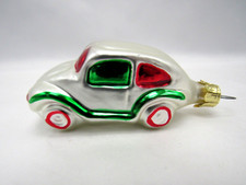 Vw Bug Volkswagen Beetle Blown Glass Ornament Pier 1 Christmas 3