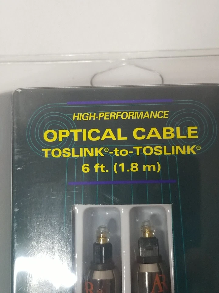 Acoustic Research Home Theater Pro Optical Cable TOSLINK-to TOSLINK - 6 ft. 1.8m - Image 2 of 4