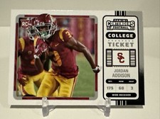 JORDAN ADDISON 2023 Chronicles Draft Picks Contenders #14 College Ticket