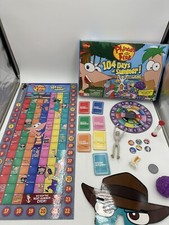Phineas and Ferb 104 Days of Summer Board Game Jakks Pacific 2010 Not Complete