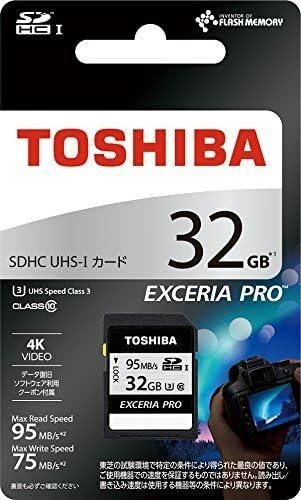 TOSHIBA SD-KU032G SDHC Card 32GB Class10 UHS-I U3 Compatible Made