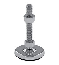 Stellfu&szlig; Maschinenfu&szlig; Nivellierfu&szlig; Gelenkfu&szlig; Stahl &Oslash; 80mm schwingungsged&auml;mpft