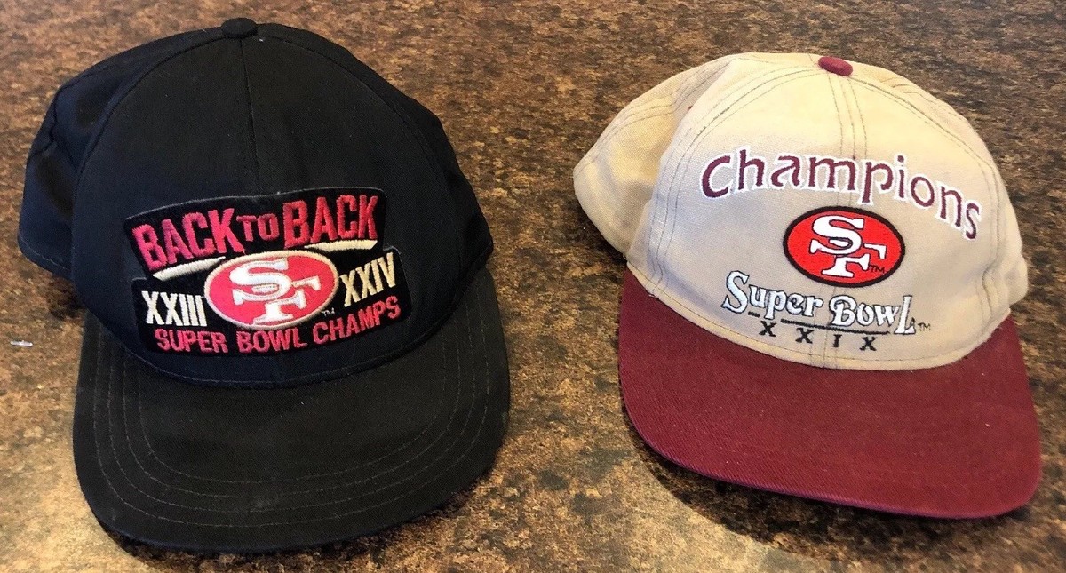 Vintage Lot 2 San Francisco 49ers Super Bowl Champs Snapback