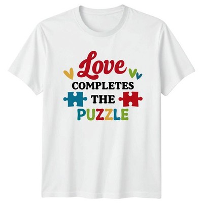 Liebe vervollständigt das Puzzle T-Shirt Beziehung Valentinstag