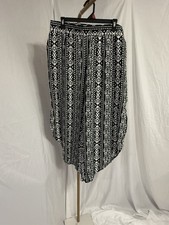 Perfectly Palm Pants Elastic Waist 100% Rayon Women's Size Large