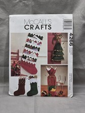 McCall's Pattern 4266 UNCUT Card Holder Stocking  Christmas Craft VTG 2003