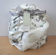 New dreamers Baby Shower Sherpa Lined Baby Boy Blanket 30" x 40"