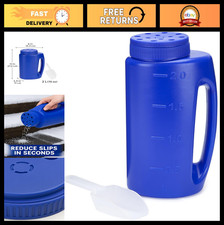 2l Handheld Spreader For Seeds Fertilizer Salt Ice Melt - Adjustable Holes