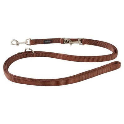 Wolters Führleine Professional Classic tabac für Hunde, dreifach verstellbar