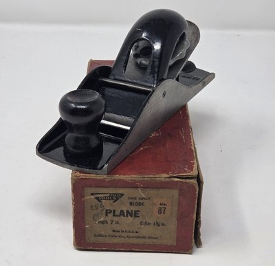 Millers Falls No 87 Block Plane w/ Original Box 7'' USA Vintage Woodworking