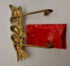 Cast Iron Brass Bird Kitchen Towel/Apron. Two Hook Home Decor (#1) — photo 6