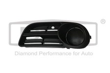 DPA Lüftungsgitter Grill Stoßfänger für SKODA Fabia II Schrägheck (542) Schwarz