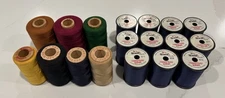 Vintage set 18 spools American Thread & Co, AA, Kismet cotton poly