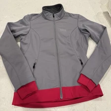 GORE Bike Wear Gray Pink Windstopper Soft Shell Full Zip Jacket Women US Medium