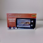 Continental Toaster Oven Adjustable Temp. 30 Min.Timer Non-Slip Feet NEW