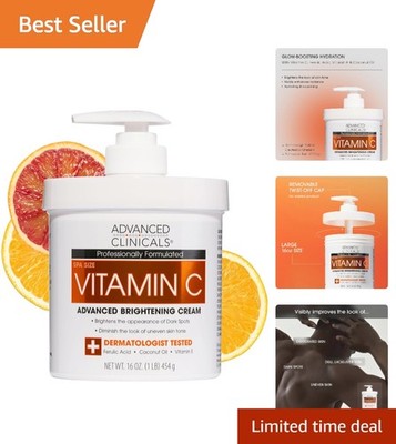 Gentle Vitamin C Skin Care Body Lotion | 16 oz Citrus Scented Radiance Booster