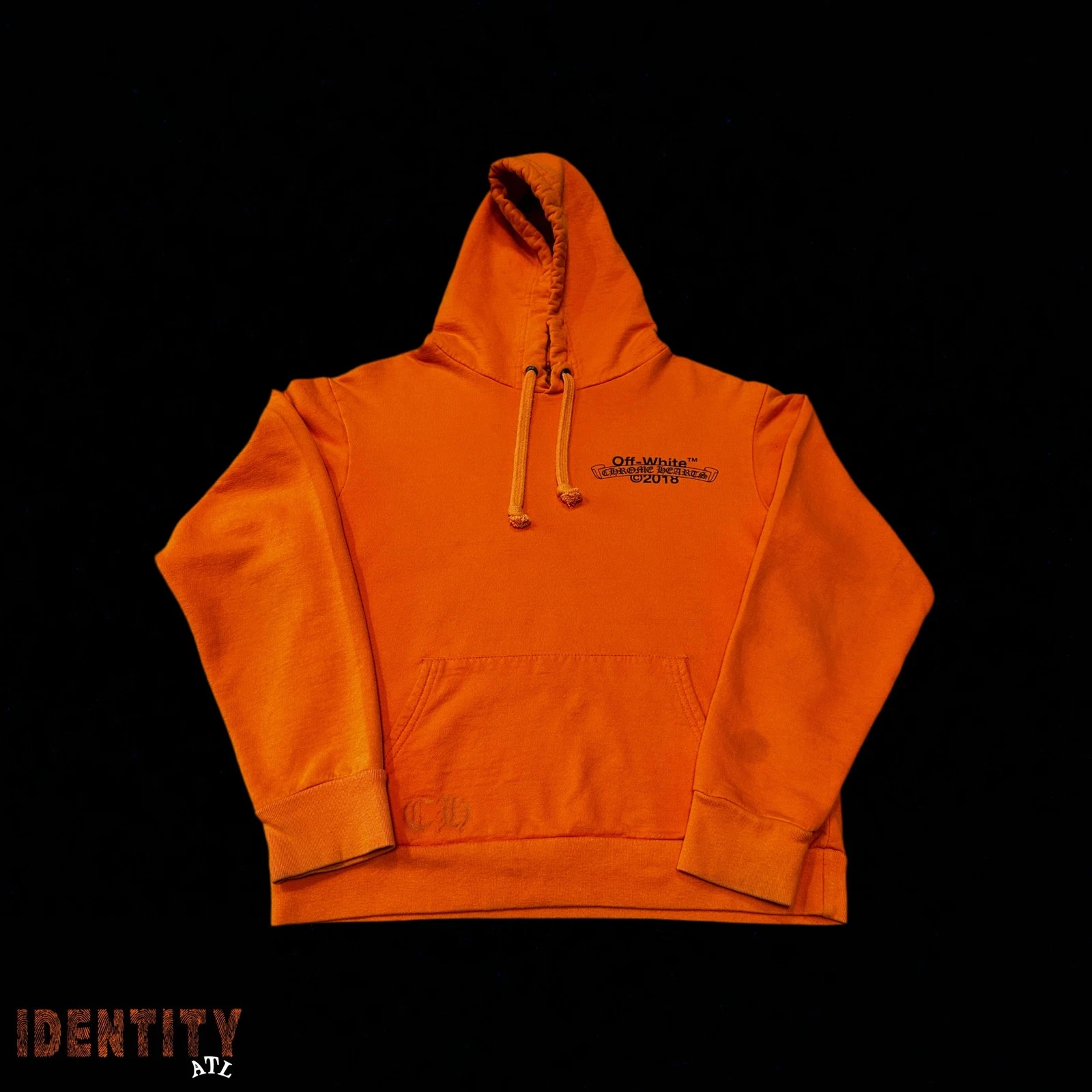 Size S - Chrome Hearts x Off White Hoodie Orange CHXOWHO291 Pre-Owned