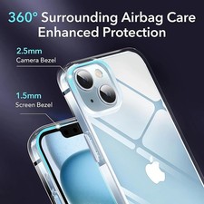 Clear Shockproof Case for iPhone 16 15 14 13 12 11 Pro Max Plus XS XR 7 8 Slim G