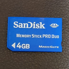 SanDisk Memory Stick PRO Duo 4GB MagicGate Blue Memory Card for Sony PSP