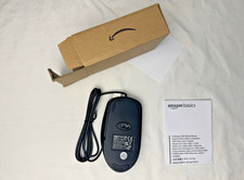 Amazon Basics USB Wired Computer Mouse 3-Button Optical PC Laptop NEW Open Box