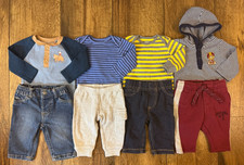 Baby Boy 3 Months Outfits Jeans Pants Long Sleeved Bodysuits Shirts Clothes Lot