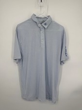 NWT Ariat Tek Team Logo SS Polo Shirt Men's XL Halogen Blue Pullover Summer