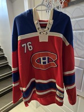 PK SUBBAN HABS OLD TIME HOCKEY SWEATER / Large