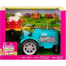 Barbie Sweet Orchard Farm Tractor Playset with Wagon and Accessories Brand New