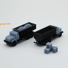 N 1:150 Heavy-duty Cargo Truck With Cargo Model Trackside Scenery Decor Train