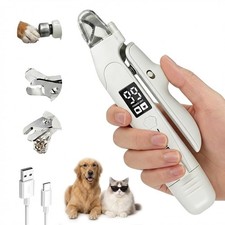 2in1 Dog  Cat Nail Clipper and Grinder with LED Light, LowNoise Electric Pet...