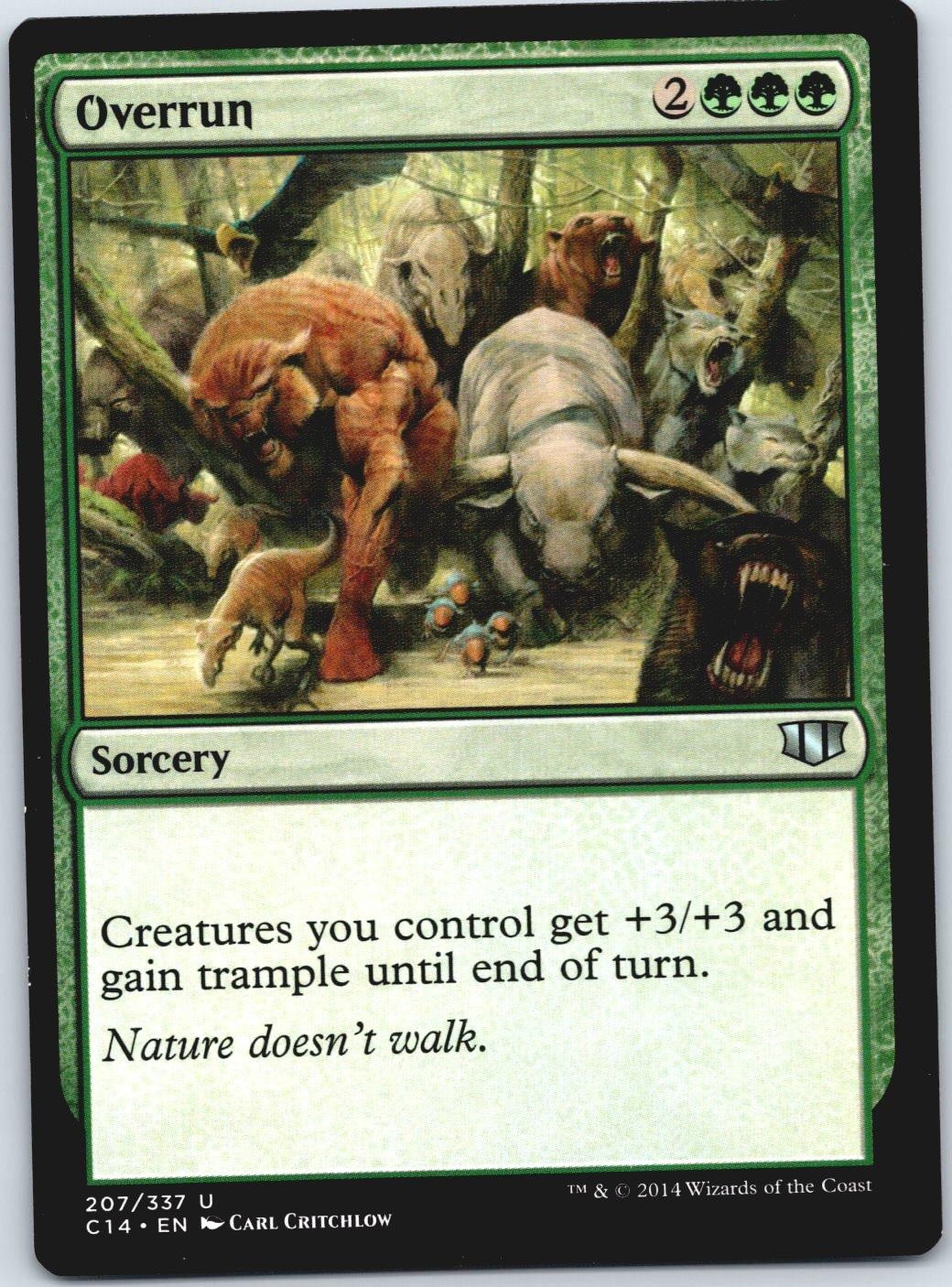 Overrun Commander 2014 C14 207 NM MTG Card