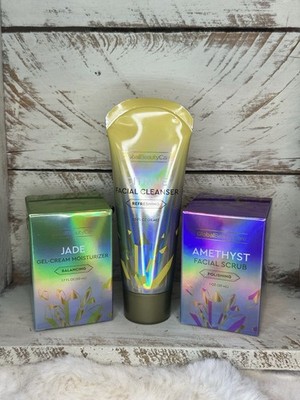 Global Beauty Care Gemstone Skincare Trio: Cleanse, Polish & Balance