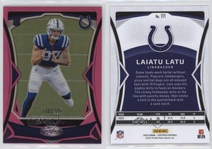 2024 Certified Rookies Pink Mirror /225 Laiatu Latu #111 Rookie RC