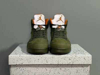 Air Jordan 5 Retro ''Olive Canvas'' Men s Sneakers