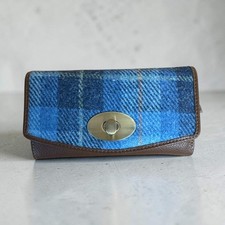 Harris Tweed Leather Large Lock Purse - TW 11